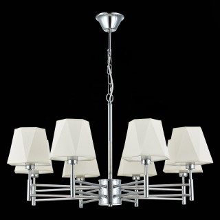 SLE105403-08 Люстра подвесная Хром/Белый E14 8*40W LAGORO-foto8