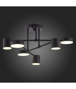 SLE201042-06 Люстра потолочная Черный/Черный LED 6*7W 4000K NOBEL-foto5