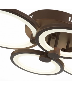 SLE200372-04 Светильник потолочный Кофейный/Белый LED 1*100W 3000-6000K LETO-foto6
