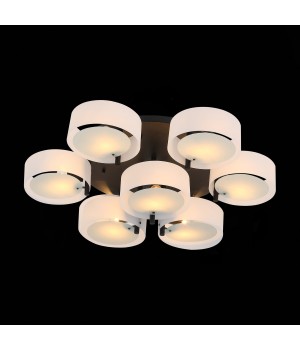 SL483.402.09 Люстра потолочная Черный/Белый E27 9*60W FORESTA-foto4