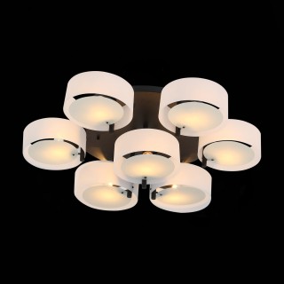 SL483.402.09 Люстра потолочная Черный/Белый E27 9*60W FORESTA-foto4