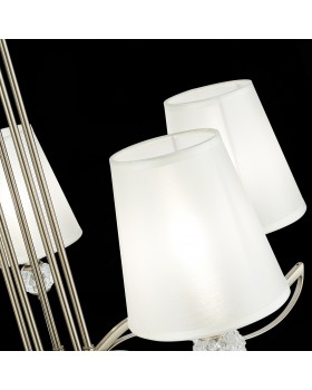 SLE111203-05 Люстра подвесная Никель, прозрачный/Белый E14 5*40W BERGAMO-foto6