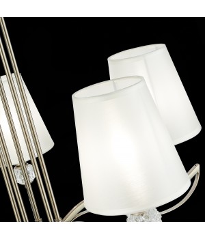 SLE111203-05 Люстра подвесная Никель, прозрачный/Белый E14 5*40W BERGAMO-foto6