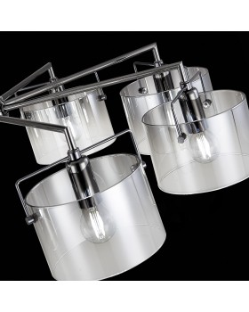 SLE155602-08 Люстра потолочная Хром/Дымчатый E14 8*40W NOSTA-foto6