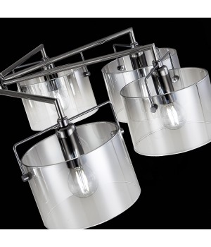 SLE155602-08 Люстра потолочная Хром/Дымчатый E14 8*40W NOSTA-foto6