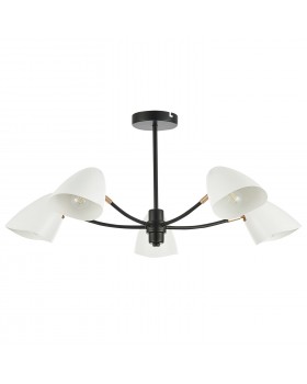 SLE103602-05 Люстра потолочная Черный, Золотой/Белый E14 5*40W SATTA-foto2