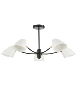 SLE103602-05 Люстра потолочная Черный, Золотой/Белый E14 5*40W SATTA-foto2