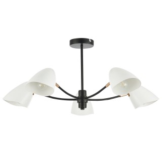 SLE103602-05 Люстра потолочная Черный, Золотой/Белый E14 5*40W SATTA-foto2