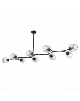 SLE154843-09 Светильник подвесной Черный/Дымчатый E27 9*40W RAMETTO-foto2