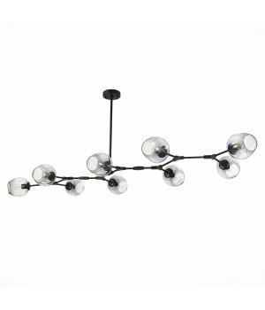 SLE154843-09 Светильник подвесной Черный/Дымчатый E27 9*40W RAMETTO-foto2