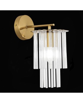 SLE1122-301-01 Светильник настенный Латунь/Прозрачный E14 1*40W LYNDEN-foto3