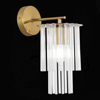 SLE1122-301-01 Светильник настенный Латунь/Прозрачный E14 1*40W LYNDEN-foto3