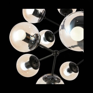 SLE154913-16 Светильник подвесной Черный/Янтарный E27 18*40W LACOTTA-foto6