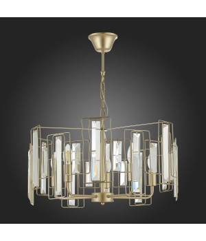 SLE103403-05 Люстра подвесная Шампань/Прозрачный E14 5*40W GIANO-foto4