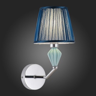 SLE1116-101-01 Бра Хром/Голубой E14 1*40W BALNEA-foto4