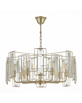 SLE103403-07 Люстра подвесная Шампань/Прозрачный E14 7*40W GIANO-foto2