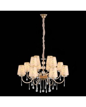 SL176.203.12 Люстра подвесная ST-Luce Золото, Прозрачный/Бежевый, Золото E14 12*40W AUMENTATO-foto7