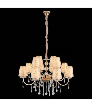 SL176.203.12 Люстра подвесная ST-Luce Золото, Прозрачный/Бежевый, Золото E14 12*40W AUMENTATO-foto7