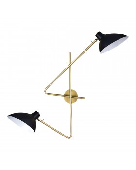 SL1803.201.02 Бра ST-Luce Золотистый, Черный/Черный E27 2*60W JARRO-foto2