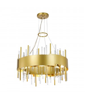 SL1633.203.12 Люстра подвесная ST-Luce Матовое золото/Матовое золото,Прозрачный E14 12*40W OLVERA-foto3