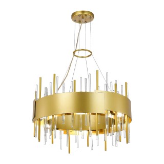 SL1633.203.12 Люстра подвесная ST-Luce Матовое золото/Матовое золото,Прозрачный E14 12*40W OLVERA-foto3