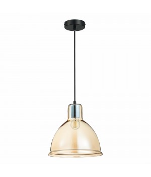 SLE114723-01 Люстра подвесная Черный/Янтарный E27 1*60W Bacchi-foto2