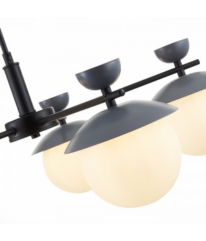 SLE220202-05 Светильник потолочный Черный, Серый/Белый G9 5*5W GENOVA-foto3