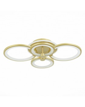 SLE200322-04RGB Светильник потолочный Золотистый/Белый LED 1*100W RGB 8W 3000-6000K LETO-foto4