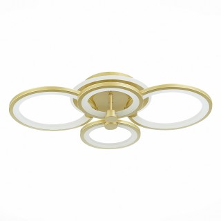 SLE200322-04RGB Светильник потолочный Золотистый/Белый LED 1*100W RGB 8W 3000-6000K LETO-foto4