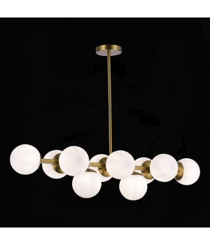 SLE1191-202-10 Люстра потолочная Золотистый/Белый E27 10*60W FRATTA-foto4