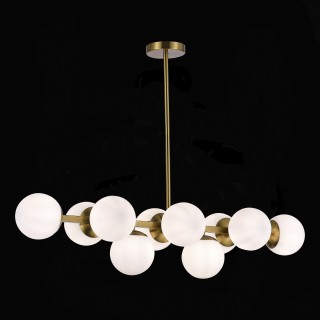 SLE1191-202-10 Люстра потолочная Золотистый/Белый E27 10*60W FRATTA-foto4