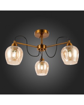 SLE110002-03 Люстра потолочная Бронза/Янтарный E27 3*60W ACRO-foto7