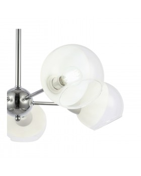 SLE102702-05 Люстра потолочная Хром/Прозрачный, Матовый никель E14 5*40W GIORTE-foto3