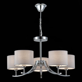 SLE105303-05 Люстра подвесная Хром/Серый E14 5*40W LINDA-foto3