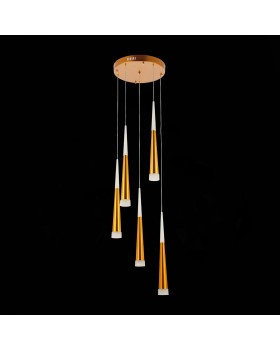 SLE200103-05 Светильник подвесной Золотистый/Золотистый, Белый LED 5*7W 3000K ORPELO-foto5