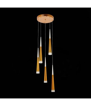 SLE200103-05 Светильник подвесной Золотистый/Золотистый, Белый LED 5*7W 3000K ORPELO-foto5