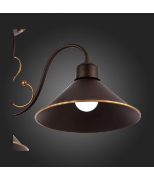 SLE120402-03 Люстра потолочная Темно-коричневый/Черный E27 3*60W CIOLLA-foto6