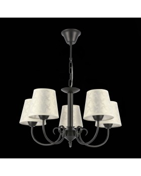 SLE120303-05 Светильник подвесной Темно-серый/Бежевый E14 5*40W RIMENTO-foto5