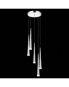SLE200113-05 Светильник подвесной Хром/Хром, Белый LED 5*7W 3000K ORPELO-foto5