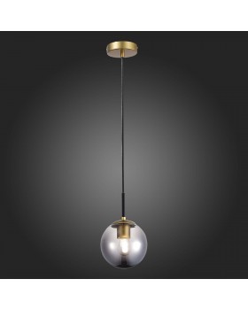 SLE1097-303-01 Подвес Матовое золото/Дымчатый E27 1*60W SCORZE-foto5