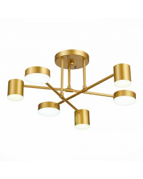 SLE201022-06 Светильник потолочный Золотистый/Золотистый LED 6*7W 4000K NOBEL-foto14