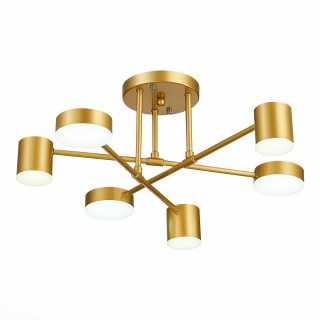 SLE201022-06 Светильник потолочный Золотистый/Золотистый LED 6*7W 4000K NOBEL-foto14