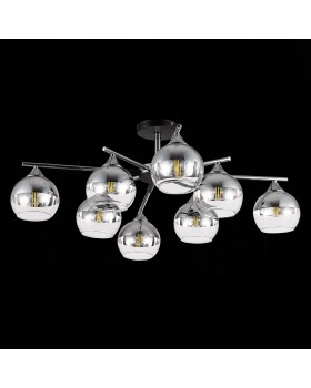 SLE106502-08 Светильник потолочный Черный, Хром/Хром, Прозрачный E27 8*60W GOCIA-foto5