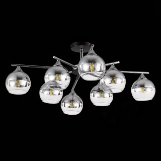 SLE106502-08 Светильник потолочный Черный, Хром/Хром, Прозрачный E27 8*60W GOCIA-foto5