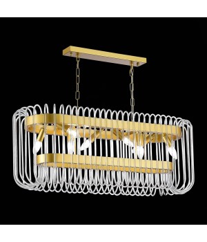 SL1228.203.08 Люстра подвесная ST-Luce Золотистый/Прозрачный E14 8*40W GROSSETO-foto5