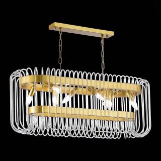 SL1228.203.08 Люстра подвесная ST-Luce Золотистый/Прозрачный E14 8*40W GROSSETO-foto5