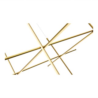 SL6207.203.150 Светильник подвесной ST-Luce Матовое золото LED 1*150W 3000K RETICO-foto3