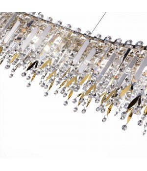 SL1655.213.06 Люстра подвесная ST-Luce Золотистый/Прозрачный E14 6*40W DESIO-foto4