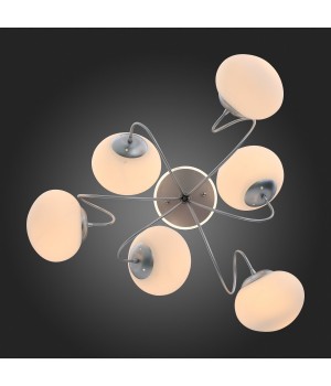 SL717.552.06 Люстра потолочная Серебристый/Белый E27, LED 6*40/3(подсветка)W ACINI-foto12