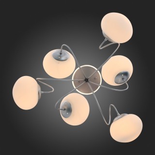 SL717.552.06 Люстра потолочная Серебристый/Белый E27, LED 6*40/3(подсветка)W ACINI-foto12